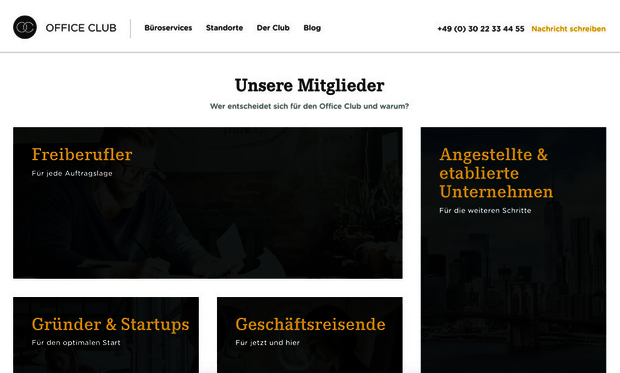 Neue Webseite des Office Club gelauncht
